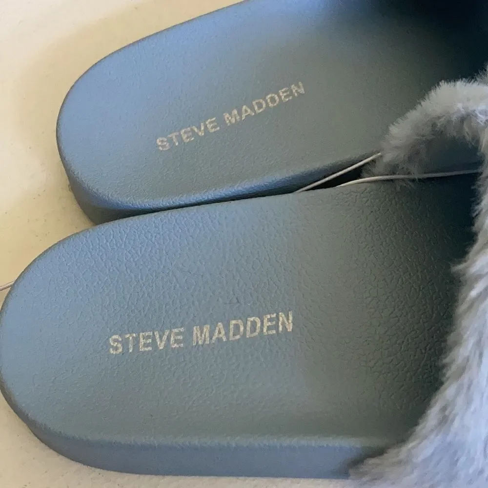 Steve Madden Faux Fur Softey Slide